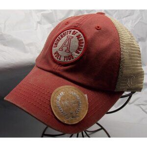 Alabama Crimson Tide Round Logo on Mesh Trucker Hat Snap Back Vintage Collection